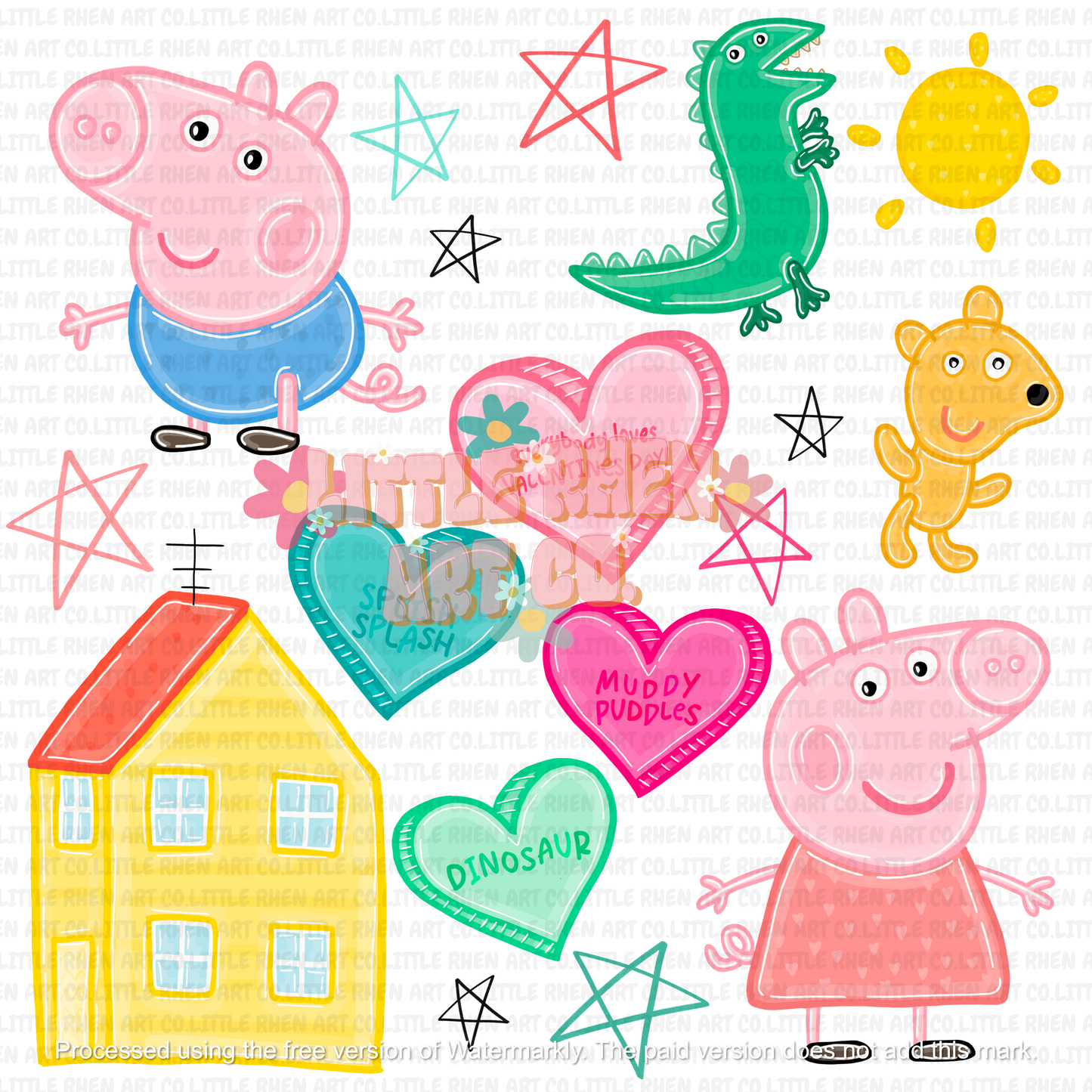 Pink Pig X SEMI EXCLUSIVE CLIP ARTS *only 8 sets each