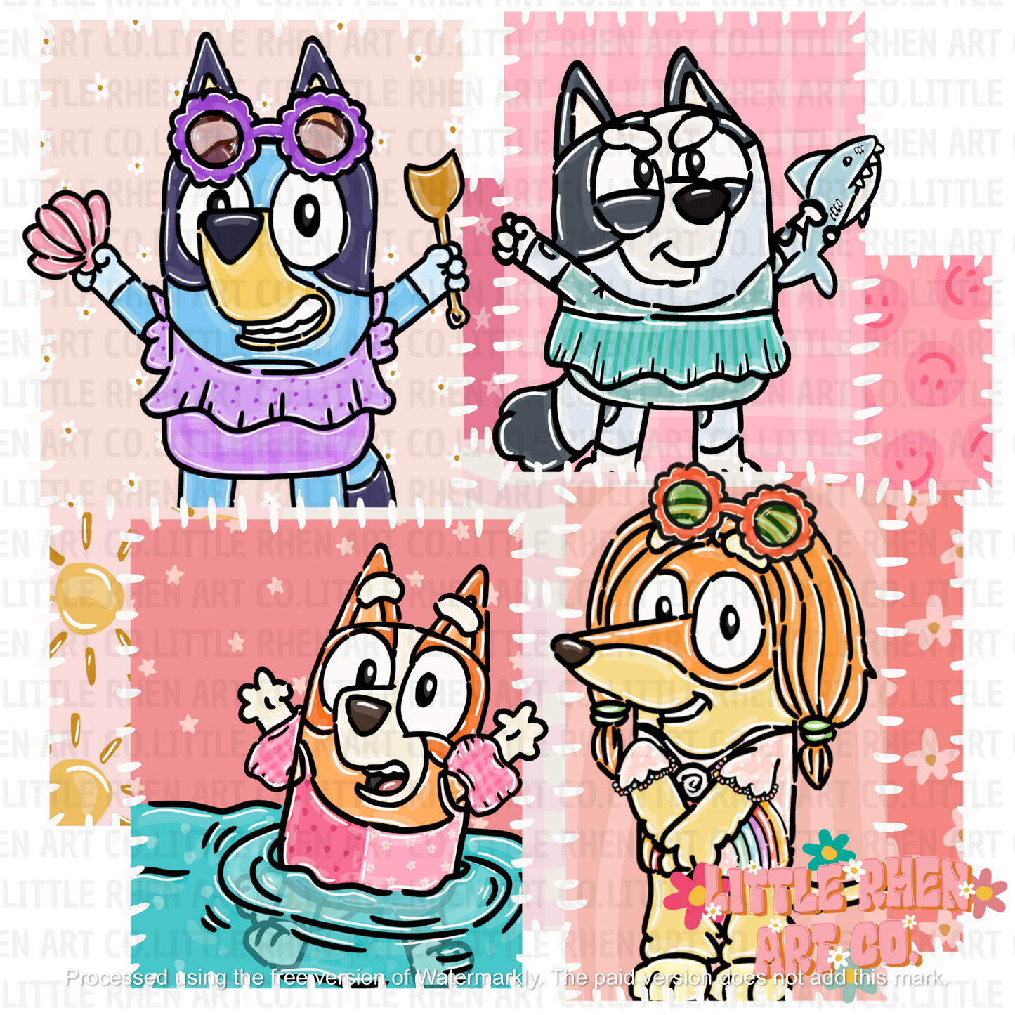 Beach Girls Patchwork