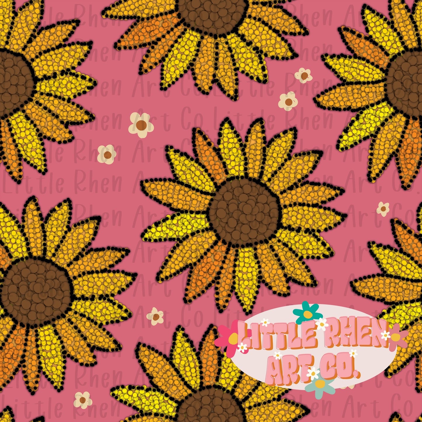 Mosaic Sunflowers