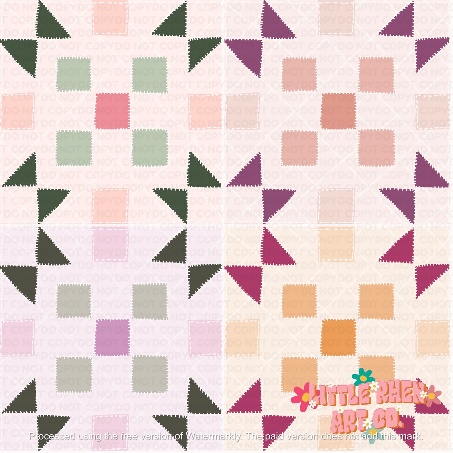 Grandmas Quilt + Vintage Floral