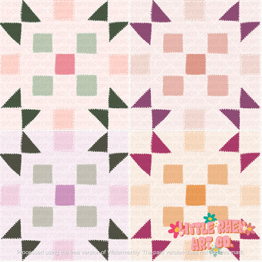 Grandmas Quilt + Vintage Floral