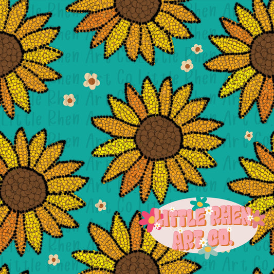 Mosaic Sunflowers