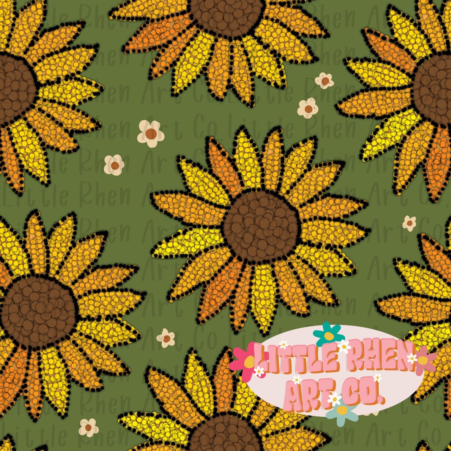 Mosaic Sunflowers