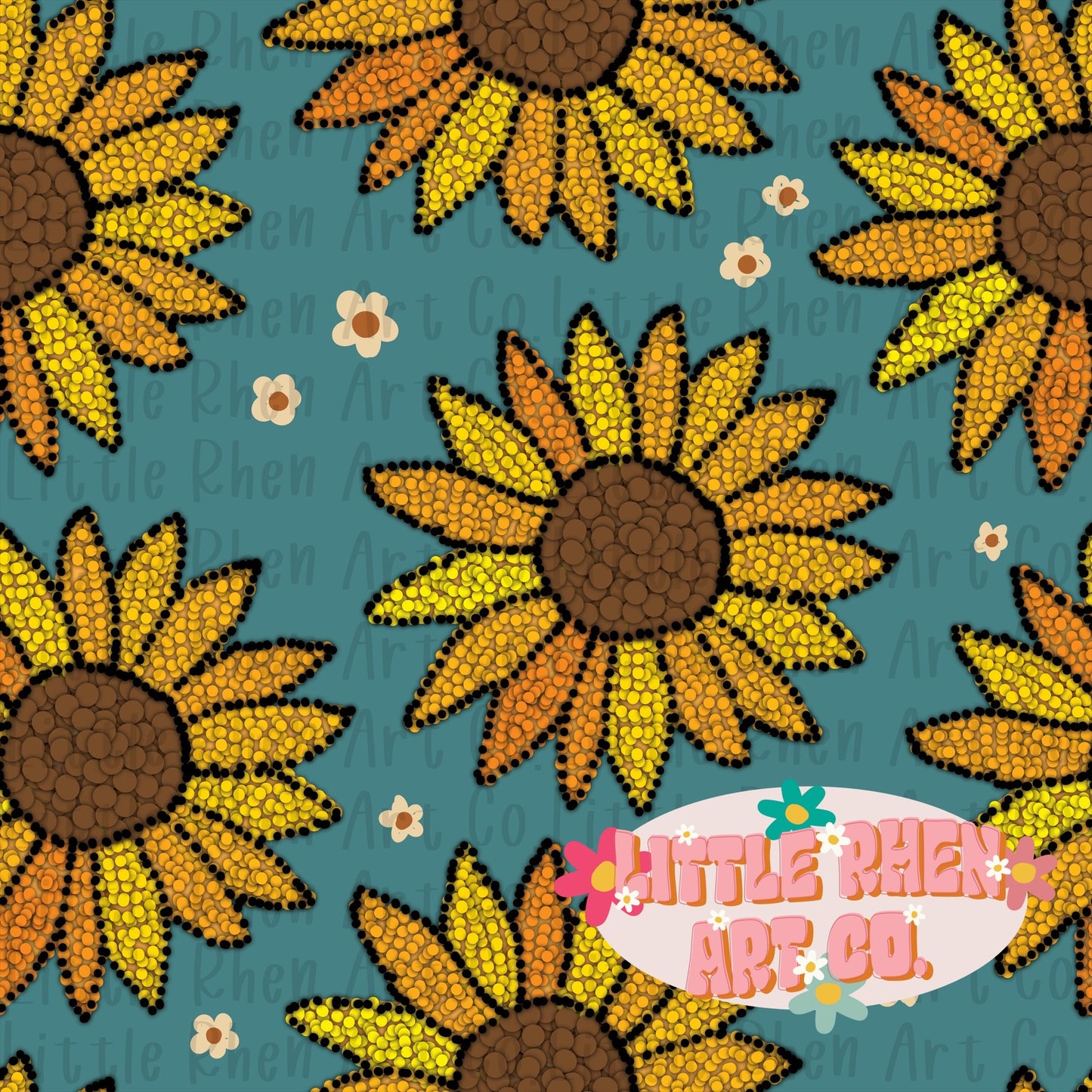 Mosaic Sunflowers