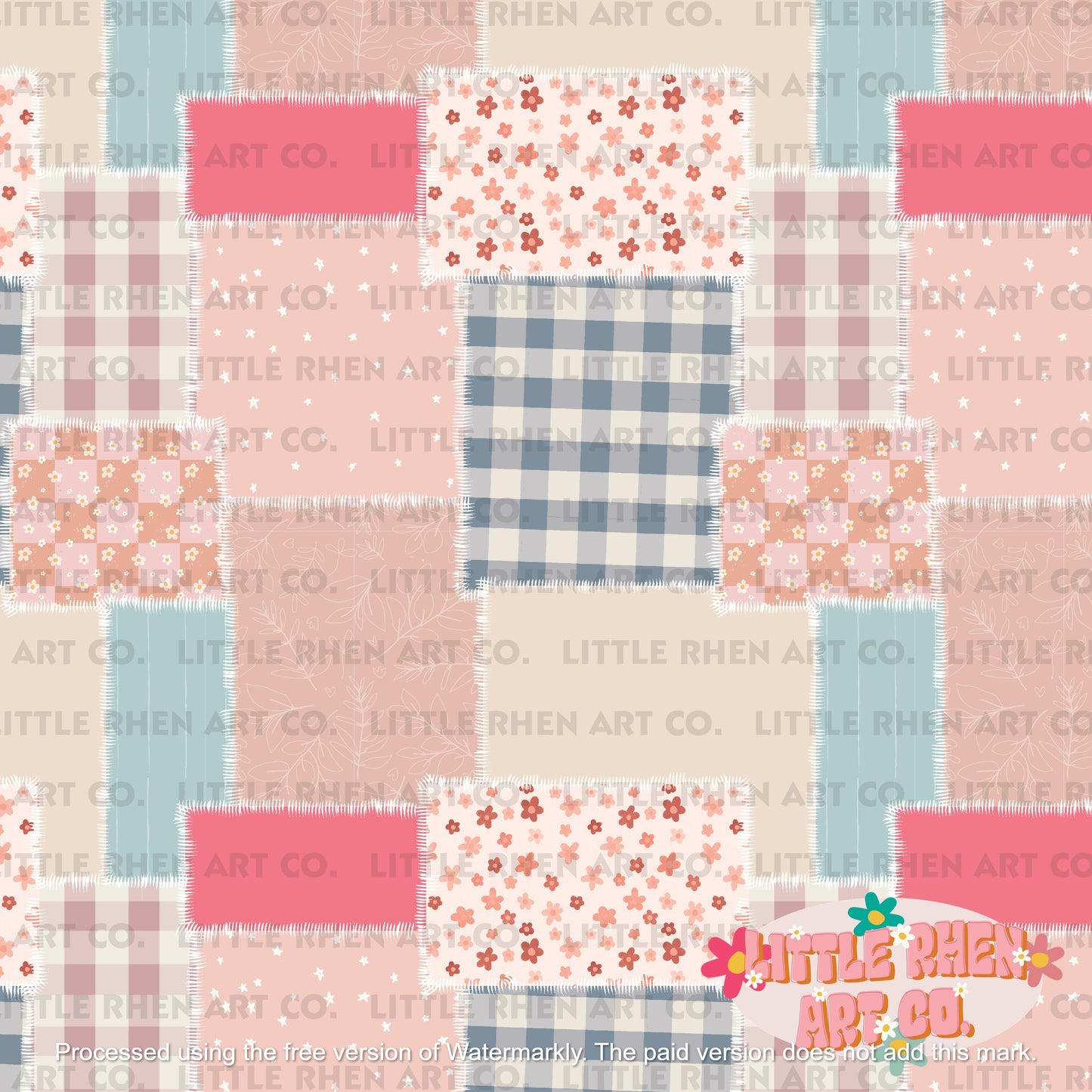 Cares A Lot Patchwork Bears